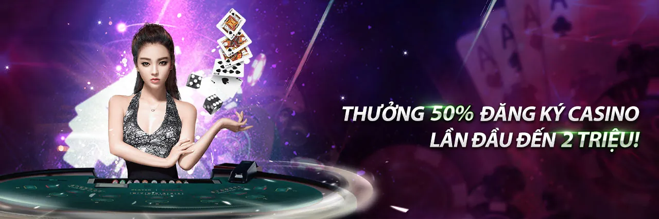 Bàn Baccarat với các chip và lá bài, tượng trưng cho chiến lược nâng cao tại 56wun link mới